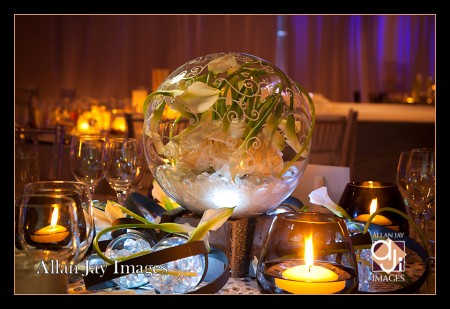 Unique way to arrange wedding flowers for centerpiece Orlando Wedding Photographer Allan Jay Images